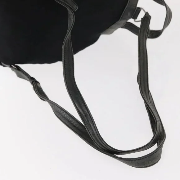 PRADA Backpack Nylon Leather Black Silver Auth 151999 - Picture 8 of 16